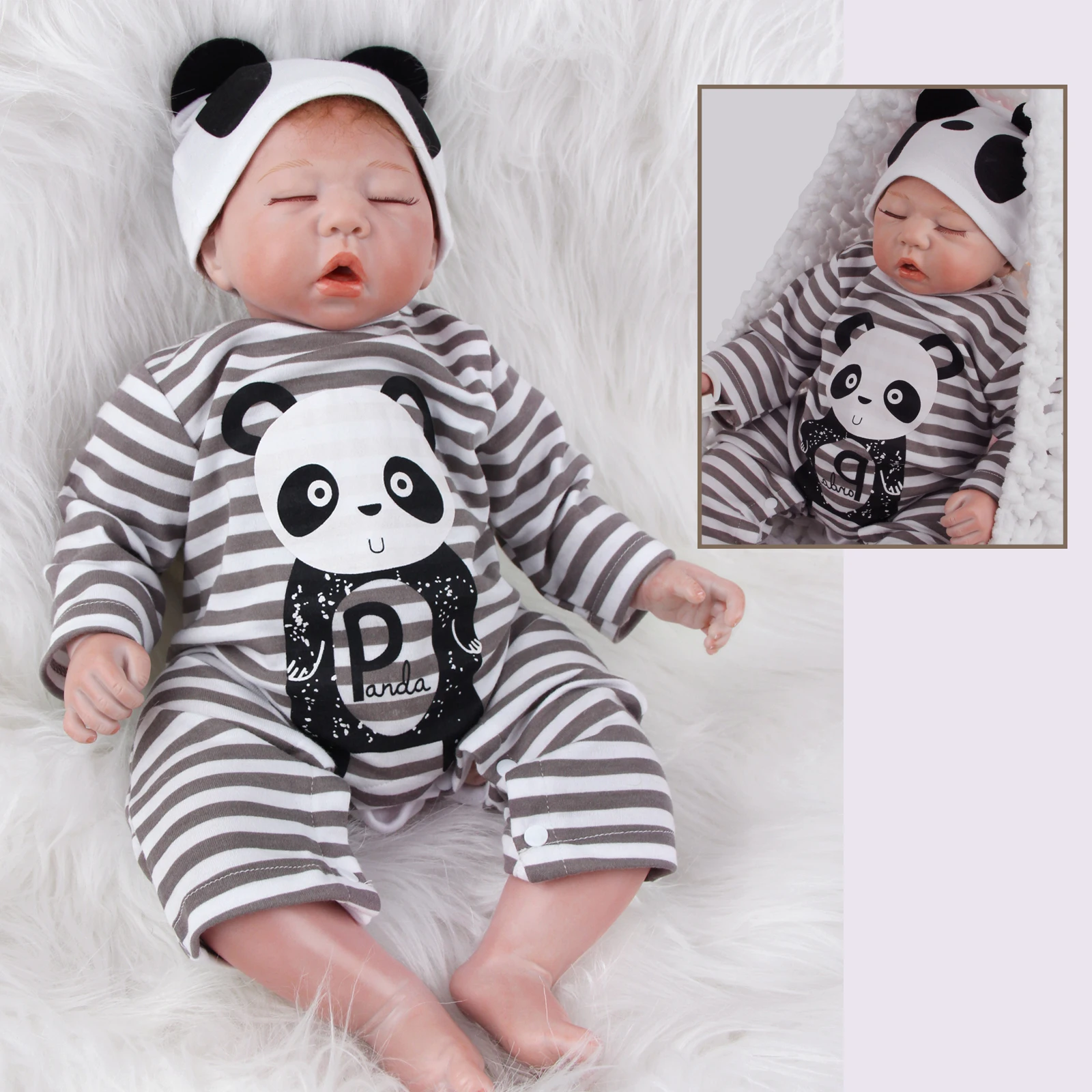 Reborn Baby Doll 20 Inch 50 Cm Lifelike Handmade Silicone Vinyl Boy Soft Cloth Body Birthday Gift Children Surprise toy
Reborn Baby Doll 20 Inch 50 Cm Lifelike Handmade Silicone Vinyl Boy Soft Cloth Body Birthday Gift Children Surprise toy
