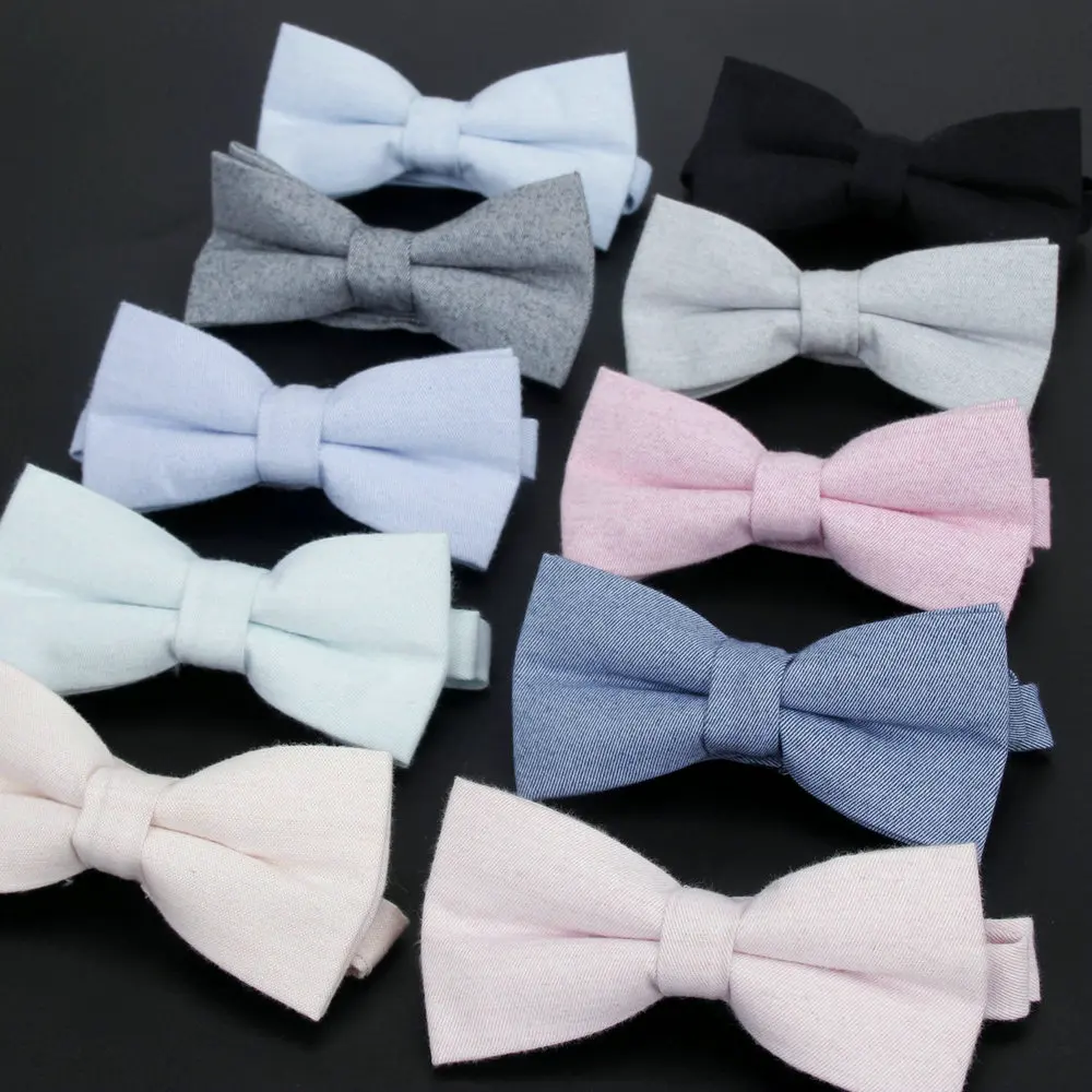 Solid Color Bowtie Formal Cotton Bow Tie For Man Classical Casual Bowties Colorful Butterfly Wedding Party Pet Tuxedo Neck Ties
Solid Color Bowtie Formal Cotton Bow Tie For Man Classical Casual Bowties Colorful Butterfly Wedding Party Pet Tuxedo Neck Ties