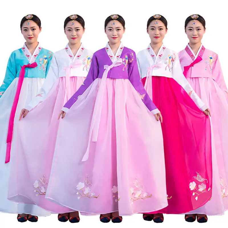 Korean costume traditional embroidered court Hanbok costume women Korean national stage dance performance costume cosplay Hanbok
Korean costume traditional embroidered court Hanbok costume women Korean national stage dance performance costume cosplay Hanbok