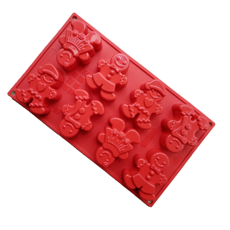 Gingerbread Man Silicone Cake Mold, 8 Cavity , Baking Tools, Non-stick, Christmas Theme, 1Pc, Dessert tools
Gingerbread Man Silicone Cake Mold, 8 Cavity , Baking Tools, Non-stick, Christmas Theme, 1Pc, Dessert tools