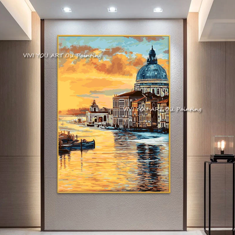 100% Handpainted Orange Abstract Oil Paintings On Canvas Modern Building River Wall Landscape Pictures Home Decoration No Framed
100% Handpainted Orange Abstract Oil Paintings On Canvas Modern Building River Wall Landscape Pictures Home Decoration No Framed