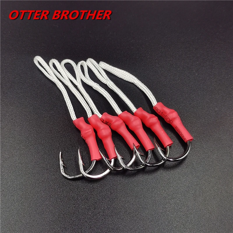 2pcs Fishing Hook 1/0-10/0 Carbon Stainless Steel PE Line Fly Tying Jig Assist Thread Feather Bait Fish hooks Carp Lure Pesca
2pcs Fishing Hook 1/0-10/0 Carbon Stainless Steel PE Line Fly Tying Jig Assist Thread Feather Bait Fish hooks Carp Lure Pesca