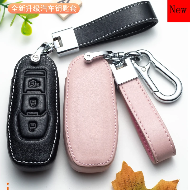 High-Quality Leather Keyring Key Case Cover for Ford Escort Focus Mondeo Ecosport Edge Fiesta Escape Car Accessories
High-Quality Leather Keyring Key Case Cover for Ford Escort Focus Mondeo Ecosport Edge Fiesta Escape Car Accessories