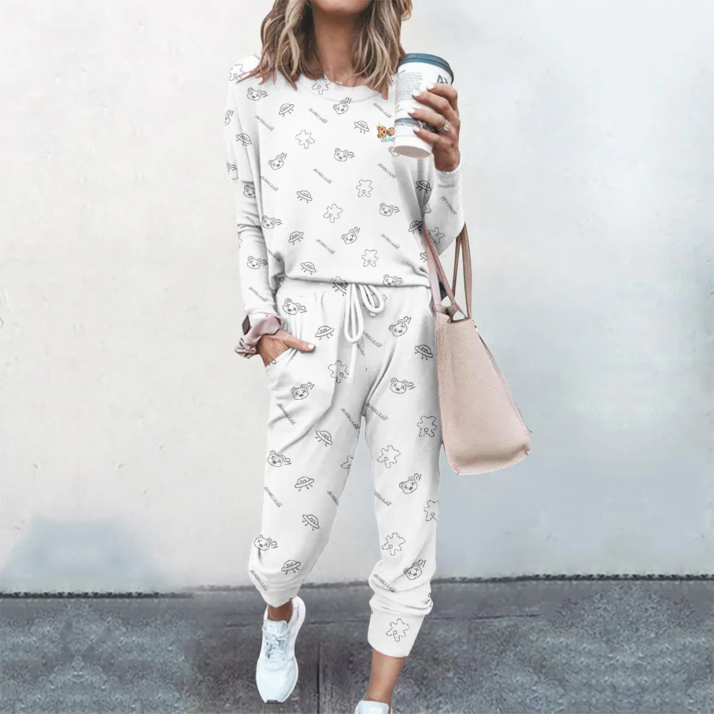 3D Print Women 2 Piece Sets Pullovers Spring Autumn Tracksuit Women Sportswear Elastic Waist Pants Casual Loose Street Style Top
3D Print Women 2 Piece Sets Pullovers Spring Autumn Tracksuit Women Sportswear Elastic Waist Pants Casual Loose Street Style Top