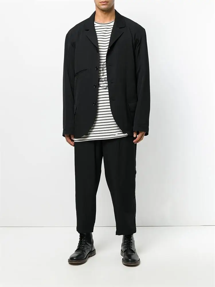 Men's new casual pants, cropped pants, urban youth fashion trend, the new black collection of large slacks
Men's new casual pants, cropped pants, urban youth fashion trend, the new black collection of large slacks
