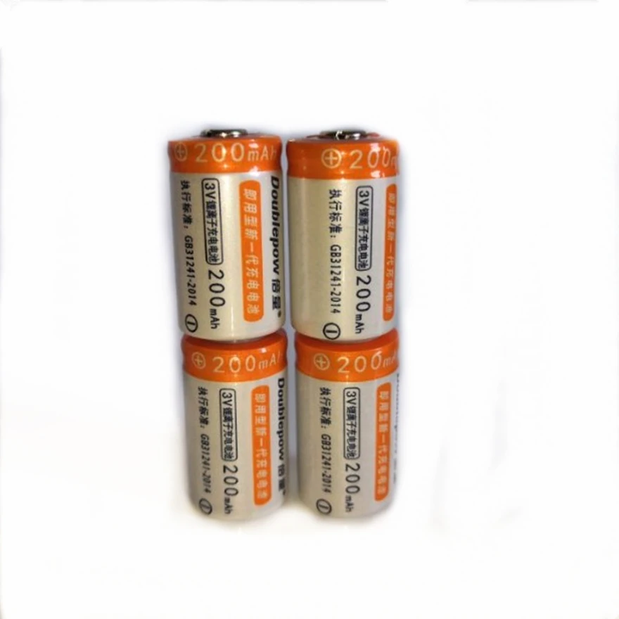 4pcs/lot High quality 3V 200mAh CR2 rechargeable battery 3V rechargeable lithium battery camera battery
4pcs/lot High quality 3V 200mAh CR2 rechargeable battery 3V rechargeable lithium battery camera battery