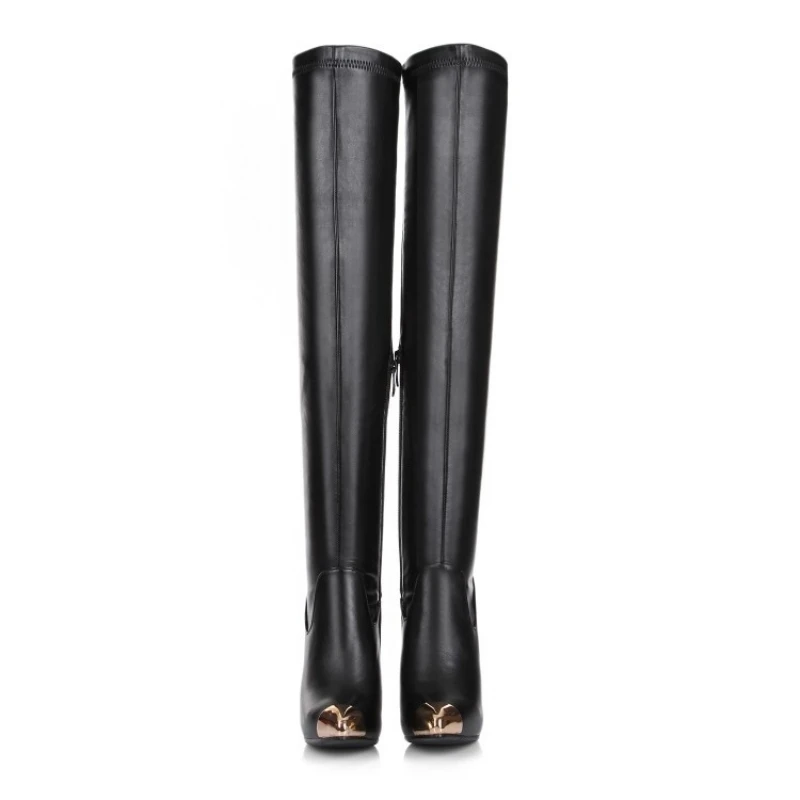 2020 New Long Boots Women Genuine Cow Leather Stretch Over The Knee Boots Sexy Metal Pointed Toe High Heels Boots Femme Black
2020 New Long Boots Women Genuine Cow Leather Stretch Over The Knee Boots Sexy Metal Pointed Toe High Heels Boots Femme Black