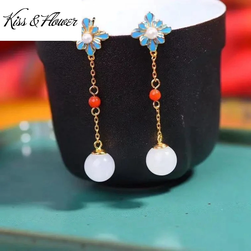 KISS&FLOWER ER168 Fine Jewelry Wholesale Fashion Woman Bride Girl Birthday Wedding Gift Flowers Ball 24KT Gold Stud Earrings
KISS&FLOWER ER168 Fine Jewelry Wholesale Fashion Woman Bride Girl Birthday Wedding Gift Flowers Ball 24KT Gold Stud Earrings