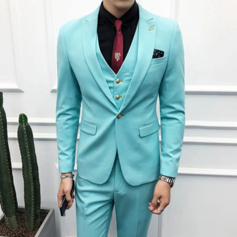 3PC Suit Men Brand New Slim Fit Business Formal Wear Tuxedo High Quality Wedding Dress Mens Suits Casual Costume
3PC Suit Men Brand New Slim Fit Business Formal Wear Tuxedo High Quality Wedding Dress Mens Suits Casual Costume