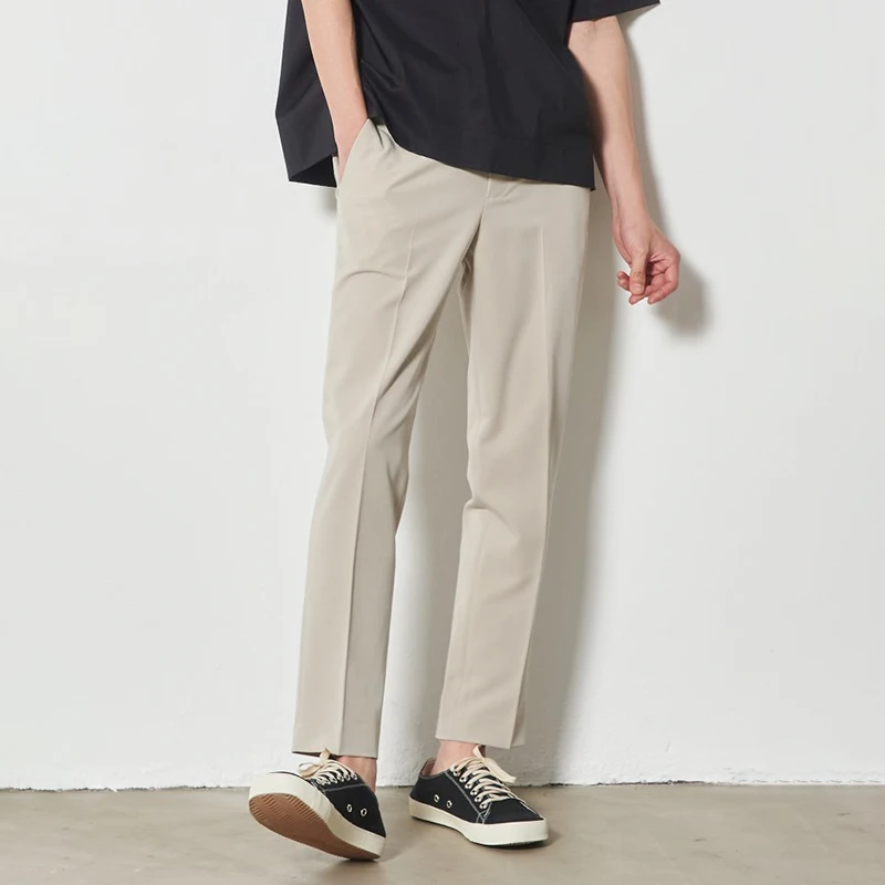 Summer small trousers men's loose straight 9 nine-point pants drape Korean men's thin khaki casual pants
Summer small trousers men's loose straight 9 nine-point pants drape Korean men's thin khaki casual pants