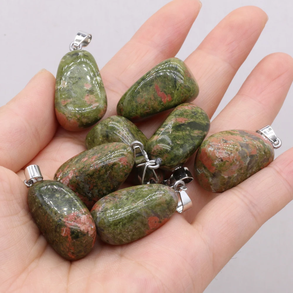 Natural Stone Quartzs Pendants Reiki Heal Polished Unakite Charms for Jewelry Making DIY Women Necklace Earring Gifts
Natural Stone Quartzs Pendants Reiki Heal Polished Unakite Charms for Jewelry Making DIY Women Necklace Earring Gifts