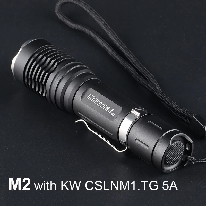 Convoy M2 with KW CSLNM1.TG 5A Driver SMO Flashlight Lanterna Led Torch Flash Light 18650 Linterna Camping Lamp Lantern Fishing
Convoy M2 with KW CSLNM1.TG 5A Driver SMO Flashlight Lanterna Led Torch Flash Light 18650 Linterna Camping Lamp Lantern Fishing