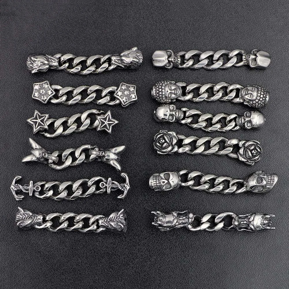 316l Stainless Steel Double Animal Head Connectors Charms For DIY Men Bracelets Jewelry Making Metal Beads Chain Accessories
316l Stainless Steel Double Animal Head Connectors Charms For DIY Men Bracelets Jewelry Making Metal Beads Chain Accessories