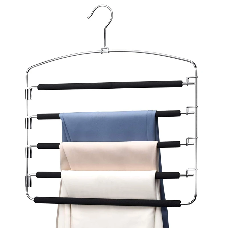 Metal Pants Hanger Organizer Multifunction Space Saving 5 Tie Wardrobe Storage Foam Arm Scarf Trousers Hanger вешалка для одежды
Metal Pants Hanger Organizer Multifunction Space Saving 5 Tie Wardrobe Storage Foam Arm Scarf Trousers Hanger вешалка для одежды