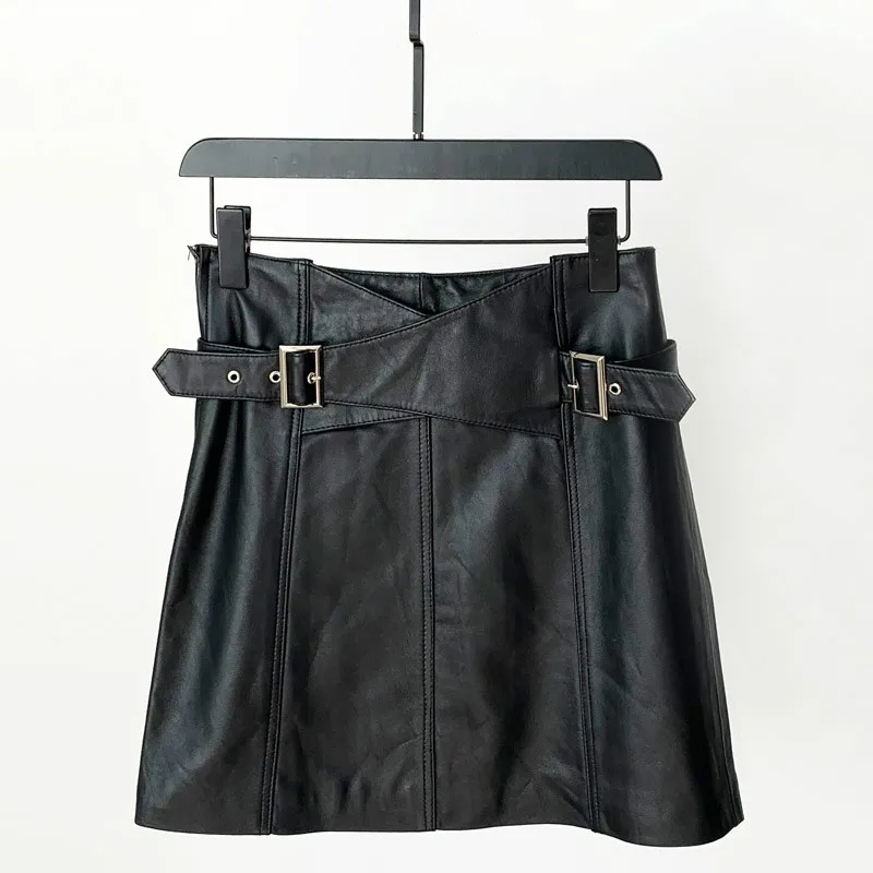 2020 New Leather Skirt In Autumn Winter Sheepskin Shows Thin A-line Skirt Leather Skirt V Waist Buttock Skirt
2020 New Leather Skirt In Autumn Winter Sheepskin Shows Thin A-line Skirt Leather Skirt V Waist Buttock Skirt