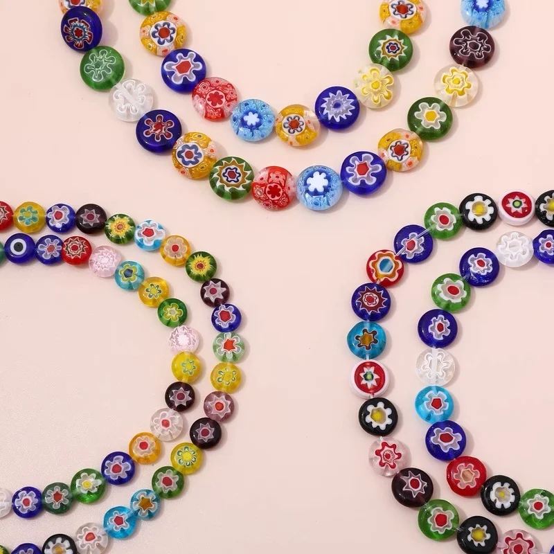 DIY Jewelry Accessories Wholesale Mixed Color Thousand Flower Glass Handmade Beaded Necklace Bracelet Material Accessories
DIY Jewelry Accessories Wholesale Mixed Color Thousand Flower Glass Handmade Beaded Necklace Bracelet Material Accessories