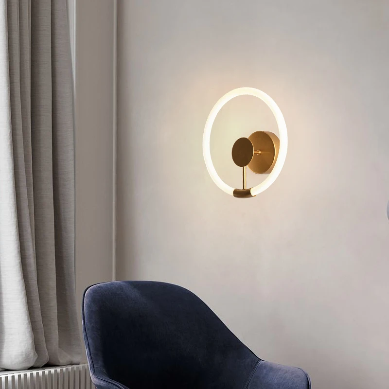 wall lamp Creative Art Acrylic living room bedroom bedside aisle stairs corridor 110V Circle decorative LED Wall lights
wall lamp Creative Art Acrylic living room bedroom bedside aisle stairs corridor 110V Circle decorative LED Wall lights