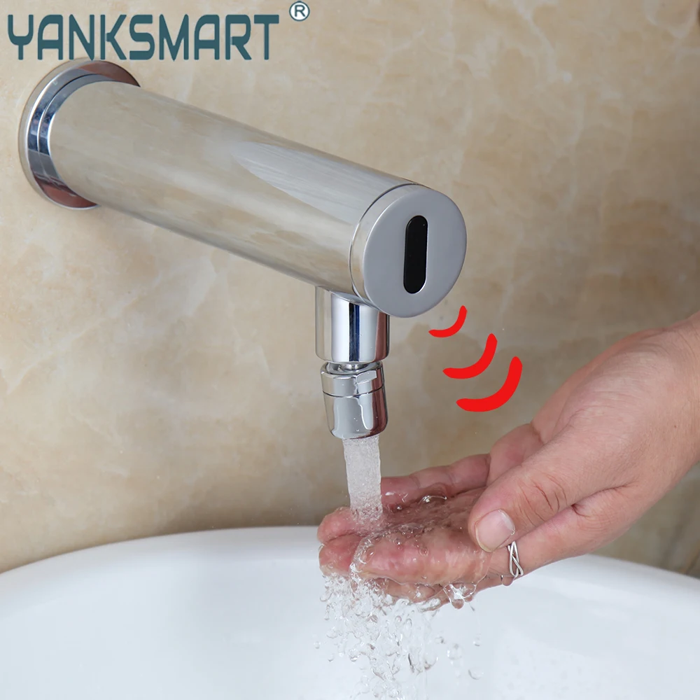 YANKSMART Chrome Polished Smart Touch Bathroom Sensor Faucet Water Saving Inductive Wall Mounted Faucets Only Cold Water Tap
YANKSMART Chrome Polished Smart Touch Bathroom Sensor Faucet Water Saving Inductive Wall Mounted Faucets Only Cold Water Tap