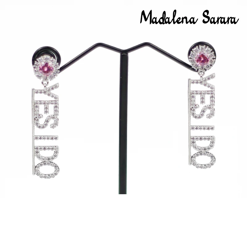 MADALENA SARARA Fashion Spring Letters Personality Dangle Women Copper Earrings MD-0965247
MADALENA SARARA Fashion Spring Letters Personality Dangle Women Copper Earrings MD-0965247