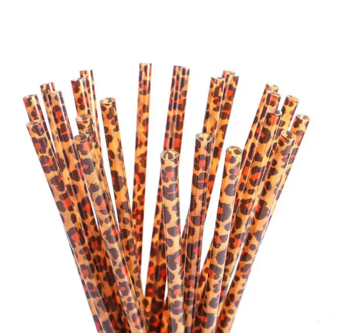 9*2.75inch Plastic Brown Leopard Drinking Straws Fashion Printing Straight Straw Reusable Restaurant And Bar Supplies SN2020
9*2.75inch Plastic Brown Leopard Drinking Straws Fashion Printing Straight Straw Reusable Restaurant And Bar Supplies SN2020