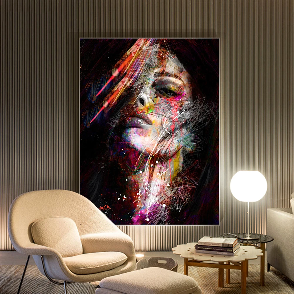 Girl Face Canvas Oil Painting Abstract Wall Art Picture Canvas Painting Wall Picture Poster Prints For Living Room Home Decor
Girl Face Canvas Oil Painting Abstract Wall Art Picture Canvas Painting Wall Picture Poster Prints For Living Room Home Decor