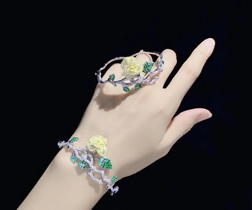 925 sterling silver with cubic zircon rose flower bangle fine women jewelry free shipping fashion party wedding
925 sterling silver with cubic zircon rose flower bangle fine women jewelry free shipping fashion party wedding