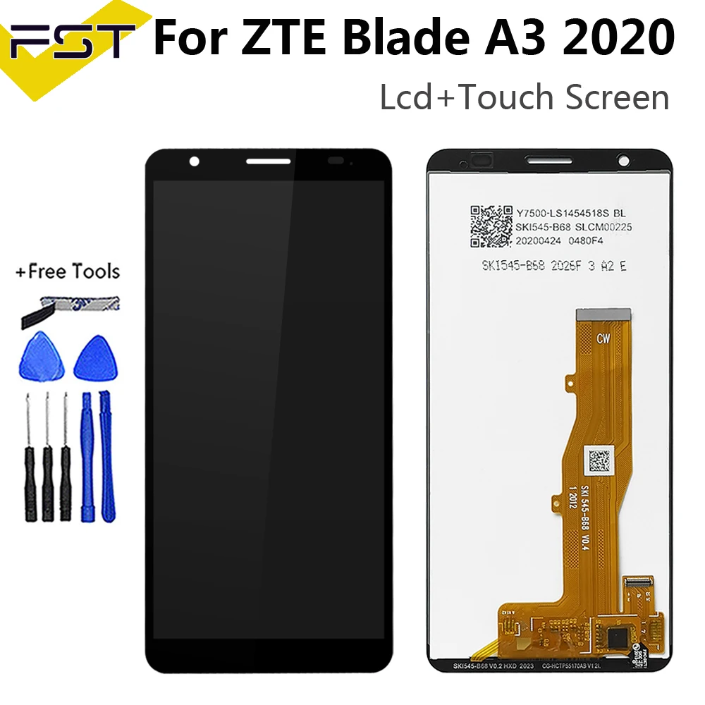 5.45" Original LCD For ZTE Blade A3 2020 LCD DISPLAY Touch Screen Digitizer Assembly for ZTE A3 2020 Mobile Phone Repair parts
5.45" Original LCD For ZTE Blade A3 2020 LCD DISPLAY Touch Screen Digitizer Assembly for ZTE A3 2020 Mobile Phone Repair parts