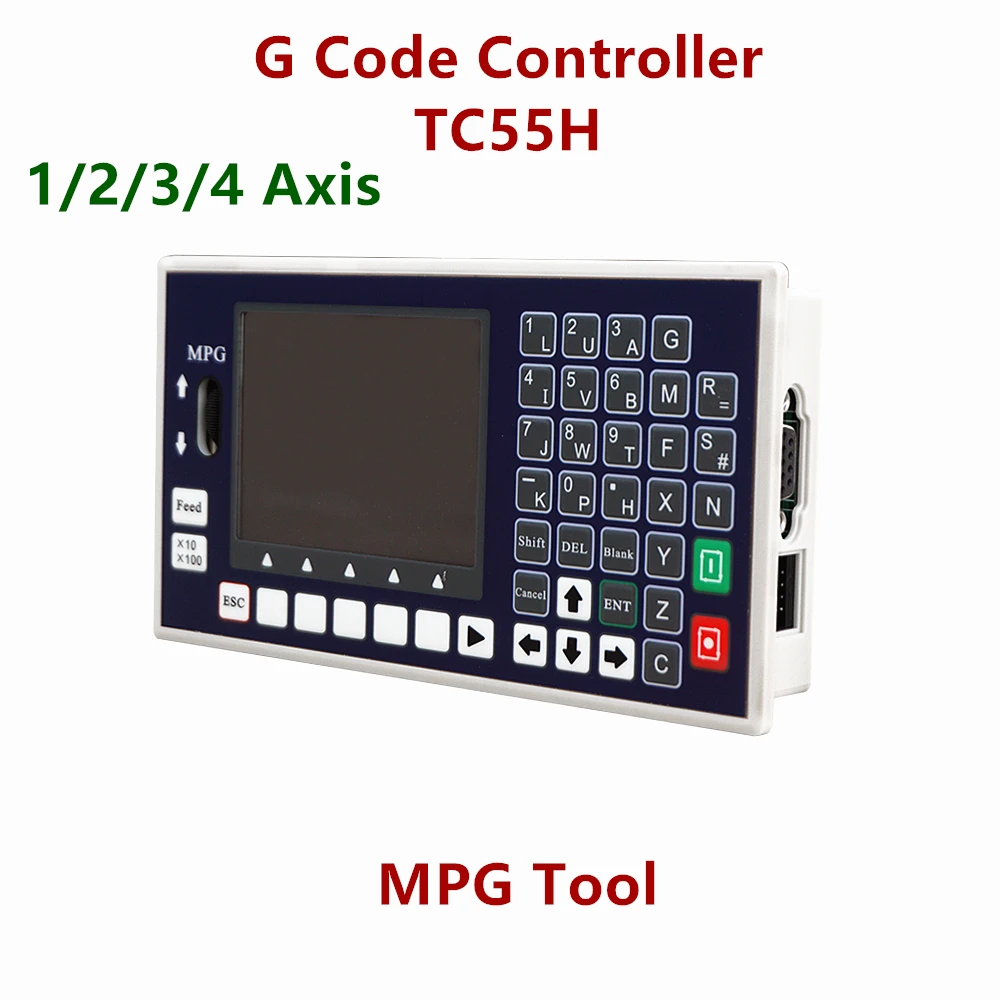 1-4 axis CNC TC55H USB Stick G Code Spindle Control Panel MPG Stand Alone Lathe Milling Machine Controller
1-4 axis CNC TC55H USB Stick G Code Spindle Control Panel MPG Stand Alone Lathe Milling Machine Controller
