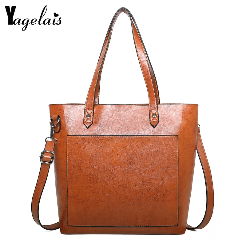Women Shoulder Bag Fashion Women Handbags Oil Wax Leather Large Capacity Tote Bag Casual Pu Leather Women Messenger Bag
Women Shoulder Bag Fashion Women Handbags Oil Wax Leather Large Capacity Tote Bag Casual Pu Leather Women Messenger Bag