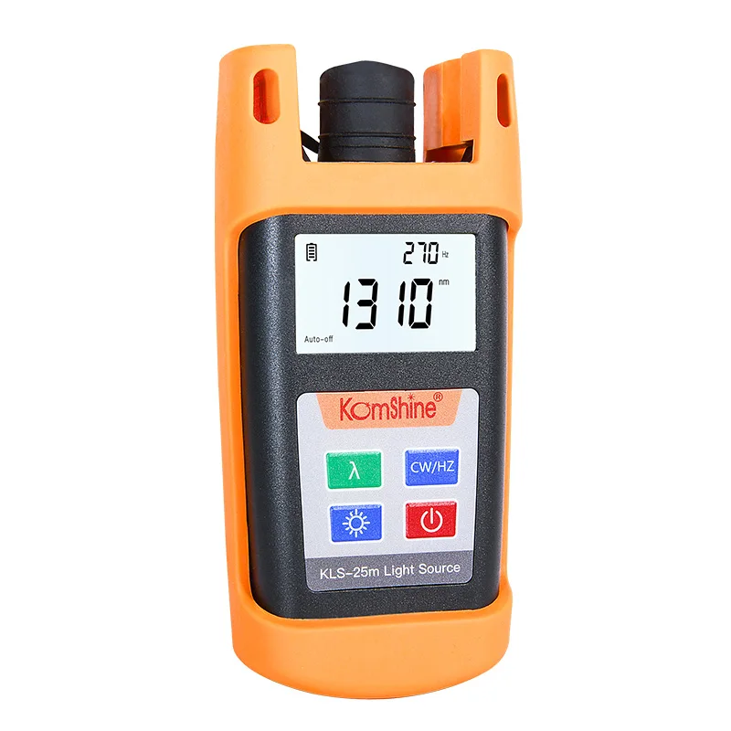 Optical fiber stabilized light source high-precision single-mode hand-held optical fiber laser light source optical power meter
Optical fiber stabilized light source high-precision single-mode hand-held optical fiber laser light source optical power meter