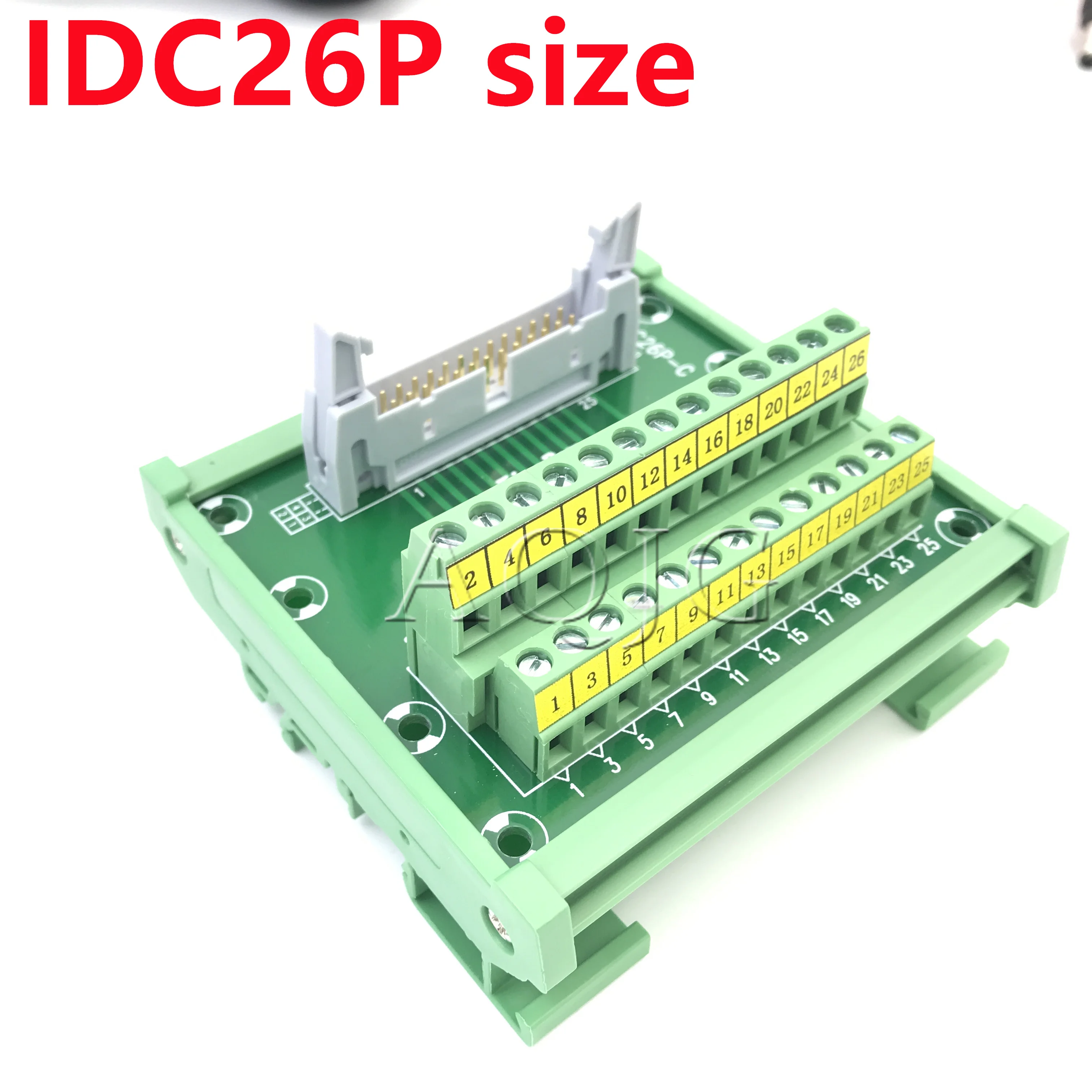 IDC26P Terminal Block 26Pin 5mm DIN Rail Mount Interface Power Module Kit Male Connector Breakout Board Electrical Wire Module
IDC26P Terminal Block 26Pin 5mm DIN Rail Mount Interface Power Module Kit Male Connector Breakout Board Electrical Wire Module