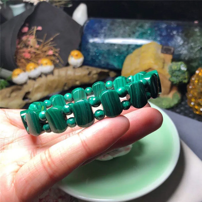 Natural Malachite Stone Beads Braclete natural gemstone bangle fine jewelry for woman for gift wholesale
Natural Malachite Stone Beads Braclete natural gemstone bangle fine jewelry for woman for gift wholesale
