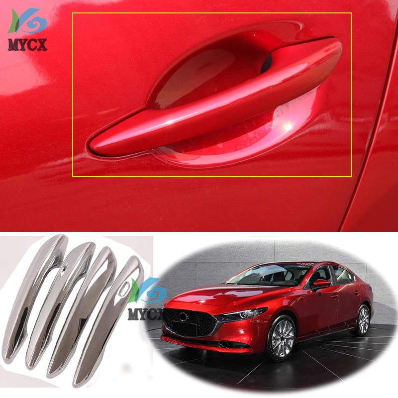 ACCESSORIES SET FIT FOR MAZDA 3 AXELA 2020 ABS Chrome Side Door Handle Cover Trim 4PCS.
ACCESSORIES SET FIT FOR MAZDA 3 AXELA 2020 ABS Chrome Side Door Handle Cover Trim 4PCS.