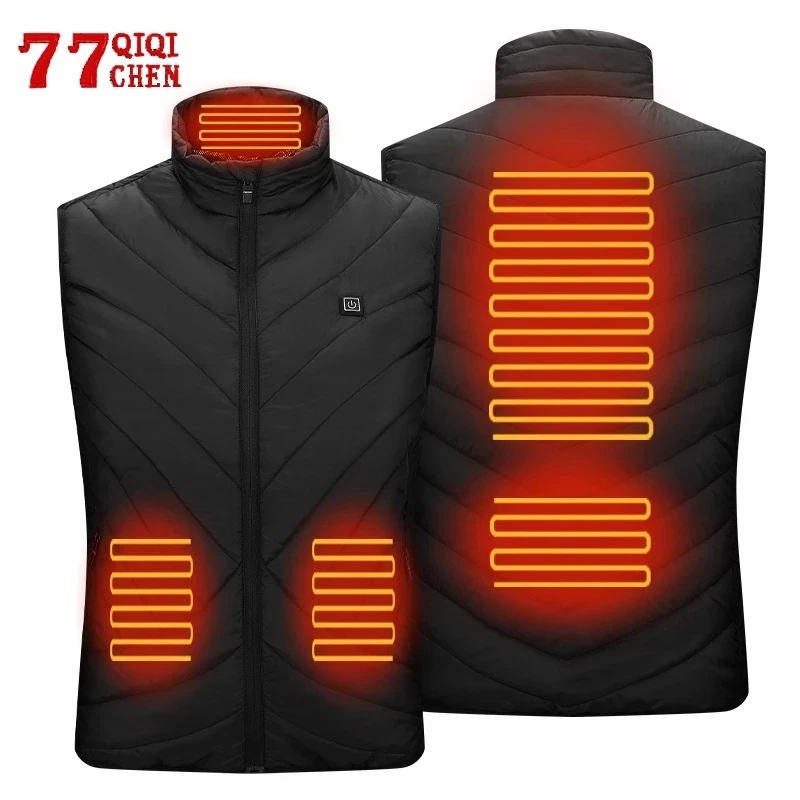 Heating Ultralight Vest Men Autumn Winter Smart Heating Coat Usb Infrared Electric Heating Vest Thermal Warm Jackets Vests Black
Heating Ultralight Vest Men Autumn Winter Smart Heating Coat Usb Infrared Electric Heating Vest Thermal Warm Jackets Vests Black