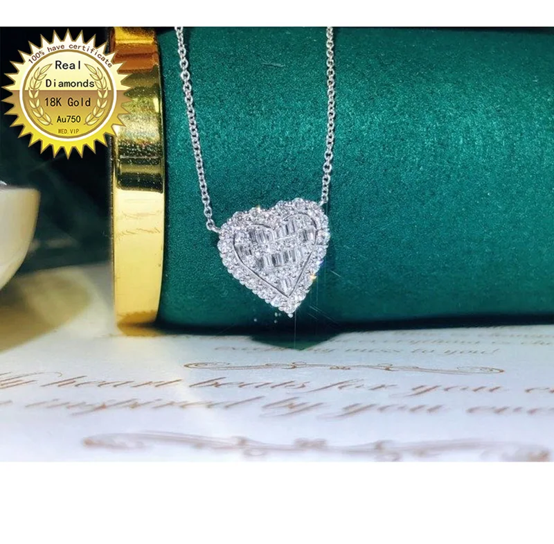 100% 18K white gold natural diamond necklace all use 0.56ct diamond and have certificate HM051
100% 18K white gold natural diamond necklace all use 0.56ct diamond and have certificate HM051