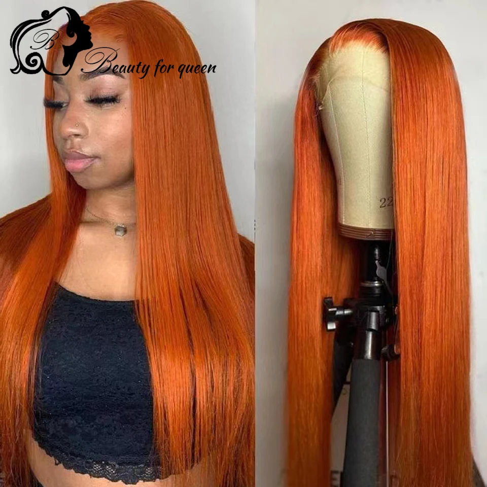 High Quality Ginger Orange Long Straight Brazilian Colored Human Hair Wig Transparent 13x4 Lace Frontal Wigs Cosplay For Women
High Quality Ginger Orange Long Straight Brazilian Colored Human Hair Wig Transparent 13x4 Lace Frontal Wigs Cosplay For Women
