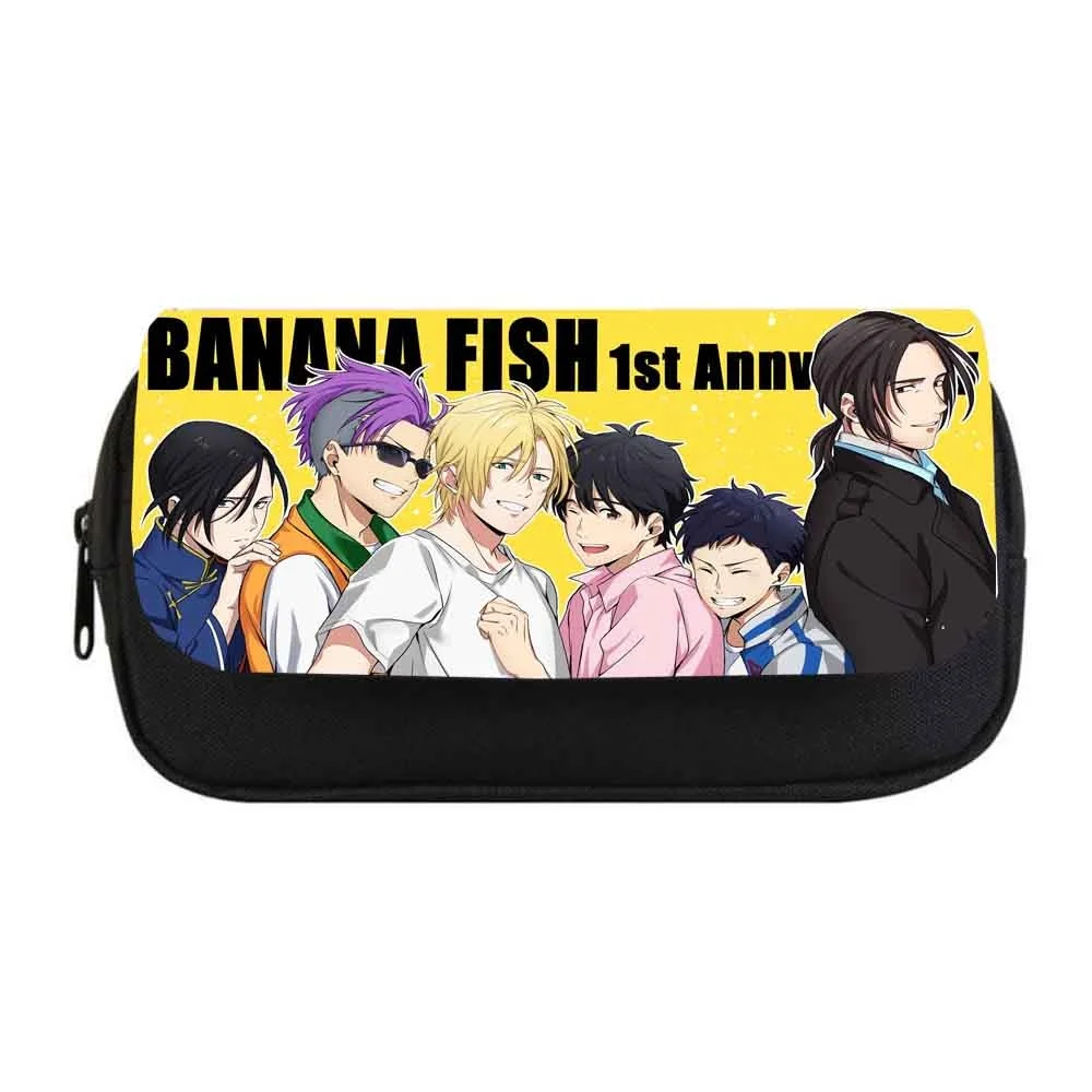 Student Pencil case anime Banana Fish Pencil bag Women Makeup Bag Child boys girls Pencil Case Double Zipper pencil Bag
Student Pencil case anime Banana Fish Pencil bag Women Makeup Bag Child boys girls Pencil Case Double Zipper pencil Bag