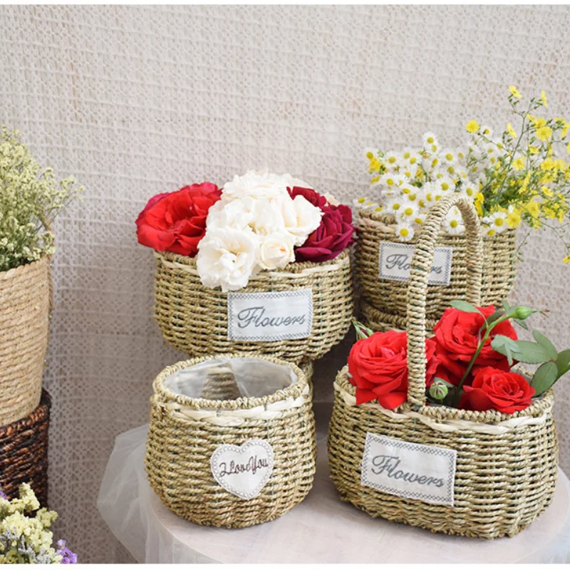 Flower Girl Basket for Wedding, Handmade Wicker Mini Basket, Natural Wedding Petal Confetti, Home Garden Decoration
Flower Girl Basket for Wedding, Handmade Wicker Mini Basket, Natural Wedding Petal Confetti, Home Garden Decoration