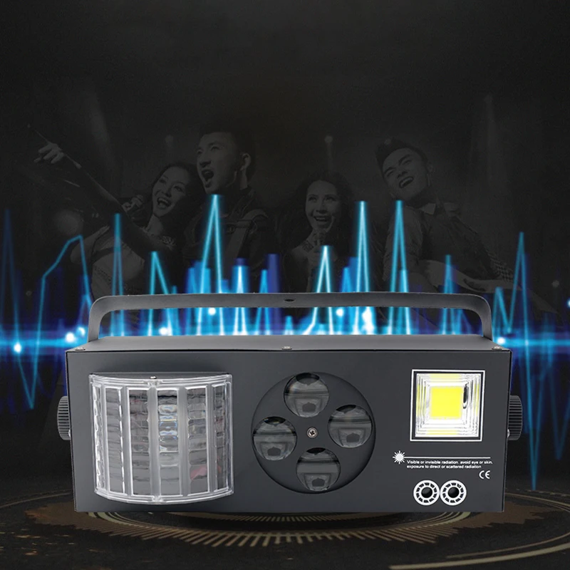 Disco Light DJ LED Laser Projector Gobo Flash Strobe Laser 4IN1 Effects Stage Lighting DMX Bar Nightclub Music Party Lights
Disco Light DJ LED Laser Projector Gobo Flash Strobe Laser 4IN1 Effects Stage Lighting DMX Bar Nightclub Music Party Lights