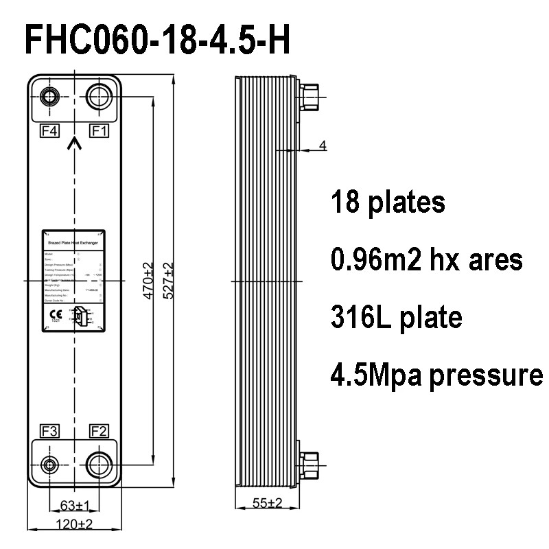 0.96m2 316L Stainless Steel 18 Plates Brazed Plate Heat Exchanger Instead SWEP Heat Exchanger
0.96m2 316L Stainless Steel 18 Plates Brazed Plate Heat Exchanger Instead SWEP Heat Exchanger
