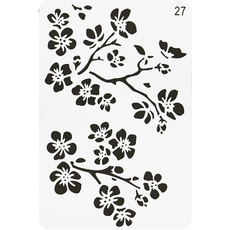 1pc Stencils Flower PET Plastic Hollow Drawing Painting Template DIY Cake Graffiti Ruler Coloring Embossing Decoration Reusable
1pc Stencils Flower PET Plastic Hollow Drawing Painting Template DIY Cake Graffiti Ruler Coloring Embossing Decoration Reusable