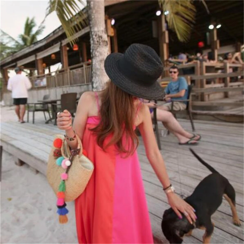 Handmade Summer Straw Beach Bag for Women Casual Natural Yellow Grass Woven Shopping Handbag with Colorful Tassels IL00581
Handmade Summer Straw Beach Bag for Women Casual Natural Yellow Grass Woven Shopping Handbag with Colorful Tassels IL00581