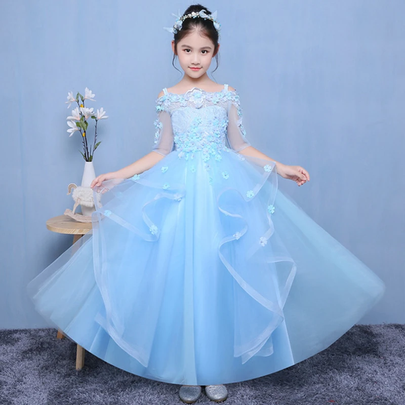 Girls wedding evening dress long birthday party tutu princess dress flower girls skirt beauty pageant dress stage clothing
Girls wedding evening dress long birthday party tutu princess dress flower girls skirt beauty pageant dress stage clothing