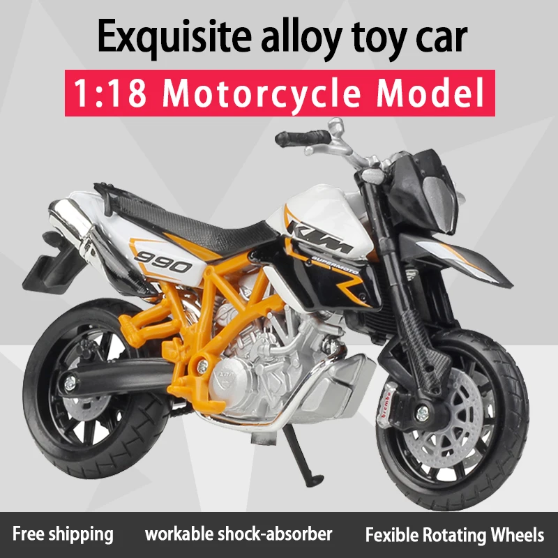 Модель мотоцикла Bburago 1:18 K TM 990 Supermoto R из сплава, для пересеченной местности, розовая велосипедная игрушка для детей, подарки для детей, коллекция
Модель мотоцикла Bburago 1:18 K TM 990 Supermoto R из сплава, для пересеченной местности, розовая велосипедная игрушка для детей, подарки для детей, коллекция
