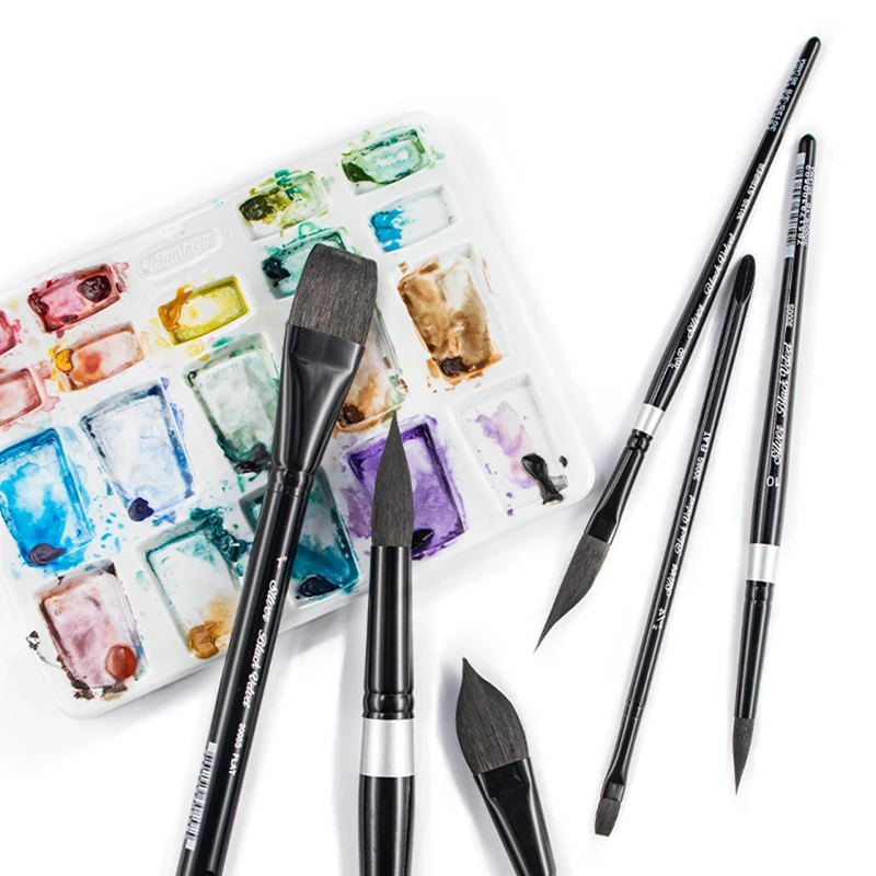 1pc Blackvelvet Squirrel Hair Paint Brushes Professional Artist Painting Tools Watercolor Brush for Thin Line Art 3000S 3007S
1pc Blackvelvet Squirrel Hair Paint Brushes Professional Artist Painting Tools Watercolor Brush for Thin Line Art 3000S 3007S