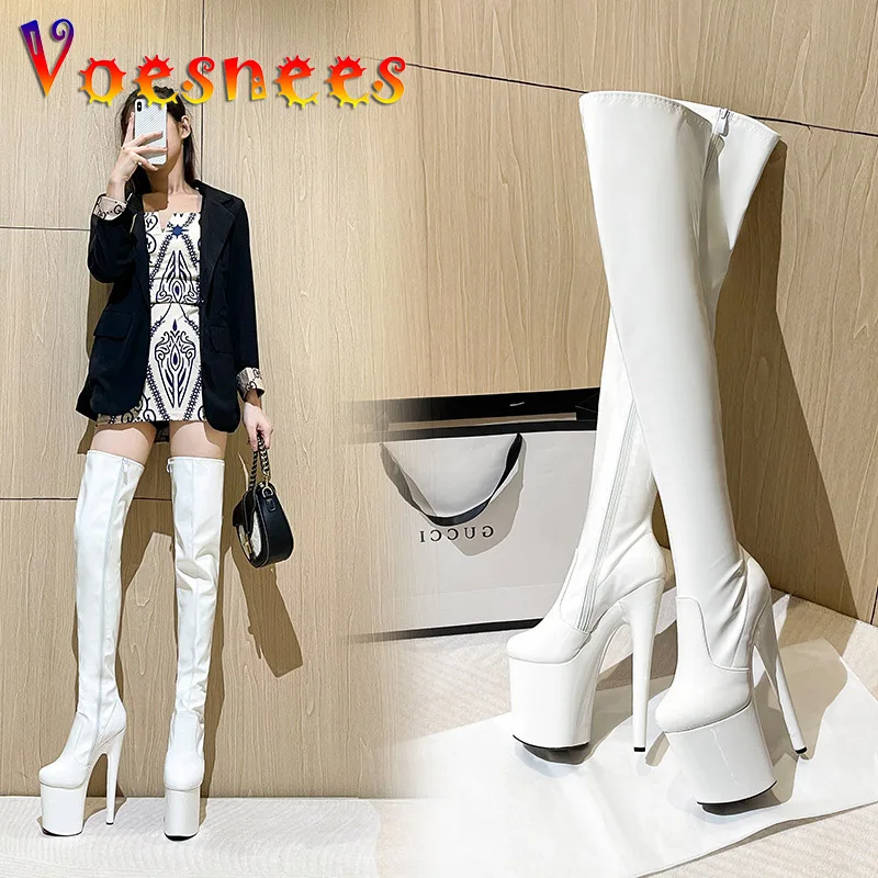 Waterproof Platform Over The Knee Boots Women Fashion Motorcycle High Heel Shoes 2022 Autumn And Winter New 20CM Club Stilettos
Waterproof Platform Over The Knee Boots Women Fashion Motorcycle High Heel Shoes 2022 Autumn And Winter New 20CM Club Stilettos