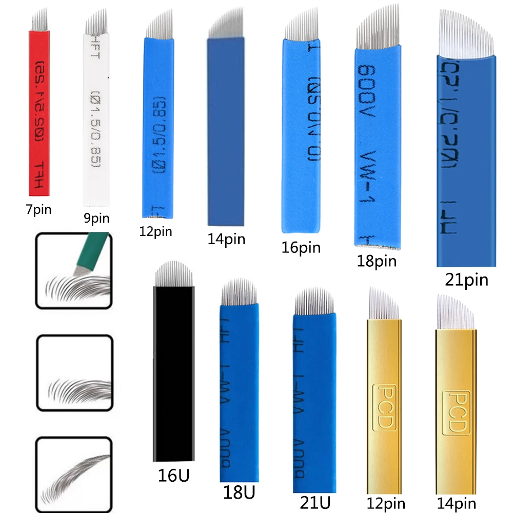 100PCS RM M1 Tattoo Cartridge Needle Professional Disposable Semi-Permanent Eyebrow Lip Makeup NeedlesTattoo Machine Pen Needles
100PCS RM M1 Tattoo Cartridge Needle Professional Disposable Semi-Permanent Eyebrow Lip Makeup NeedlesTattoo Machine Pen Needles