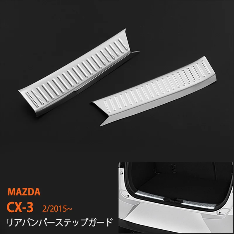 2pcs REAR SCUFF PROTECTOR Rear Luggage Scuff Trim for MAZDA CX-3 2015-2017 Stainless Steel Car Stickers Protection Accessories
2pcs REAR SCUFF PROTECTOR Rear Luggage Scuff Trim for MAZDA CX-3 2015-2017 Stainless Steel Car Stickers Protection Accessories