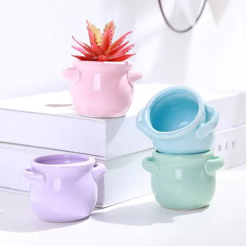 Mini Ceramic Flower Pot Handmade Garden Home Office Cute Decor Planter Desktop Flower Vases Indoor Decoration
Mini Ceramic Flower Pot Handmade Garden Home Office Cute Decor Planter Desktop Flower Vases Indoor Decoration
