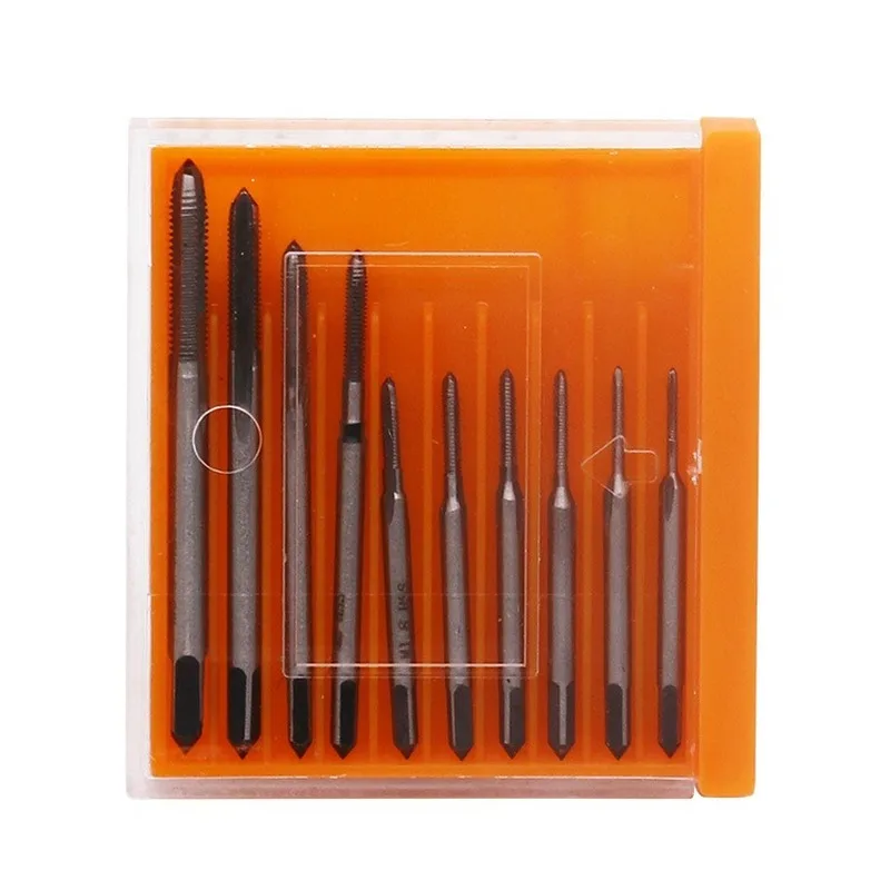 M1 M1.2 M1.4 M1.6 M1.7 M1.8 M2 M 2.5 M 3 M3.5 10pcs/set Hand Tap Thread Wire Tapping/Threading/Taps/Attack Hand Tools
M1 M1.2 M1.4 M1.6 M1.7 M1.8 M2 M 2.5 M 3 M3.5 10pcs/set Hand Tap Thread Wire Tapping/Threading/Taps/Attack Hand Tools